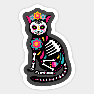 Muerte Cat Sticker